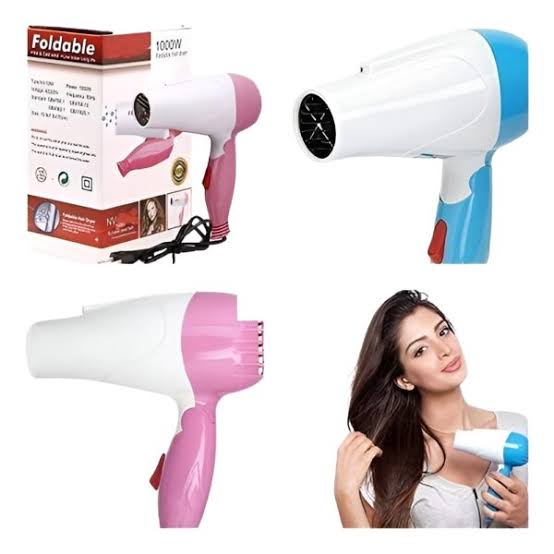 Professional foldable hair dryer machine for girls/men/women comes with 2 speeds fashion hair style machine portable 1000 watt hair dryer